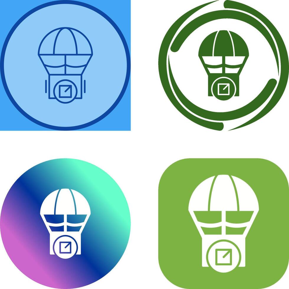 Parachute Icon Design vector