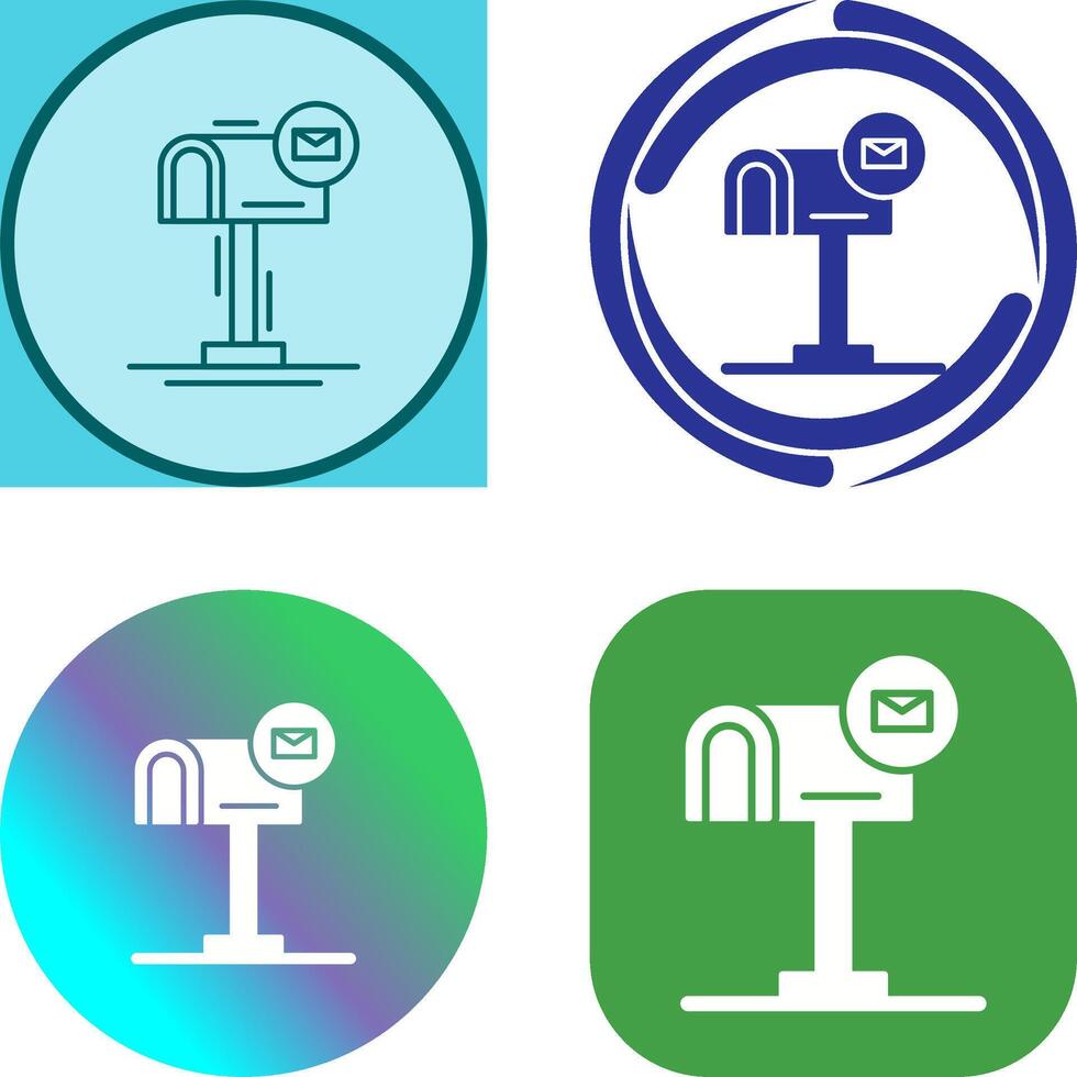 Mail Box Icon Design vector