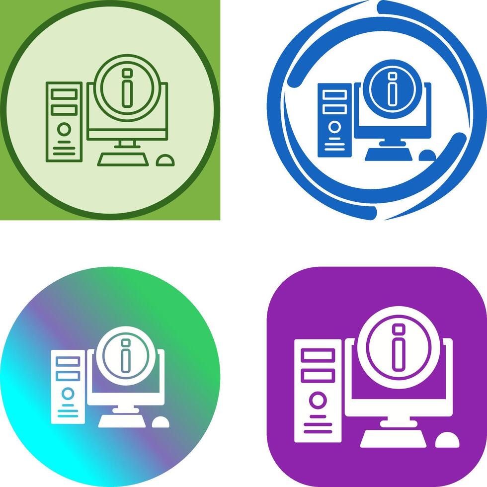 Computer Icon Design vector