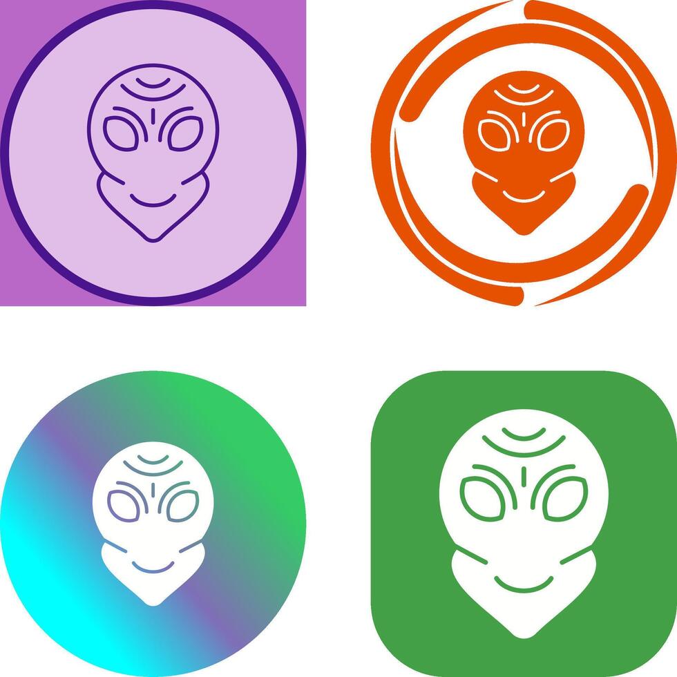 Alien Icon Design vector