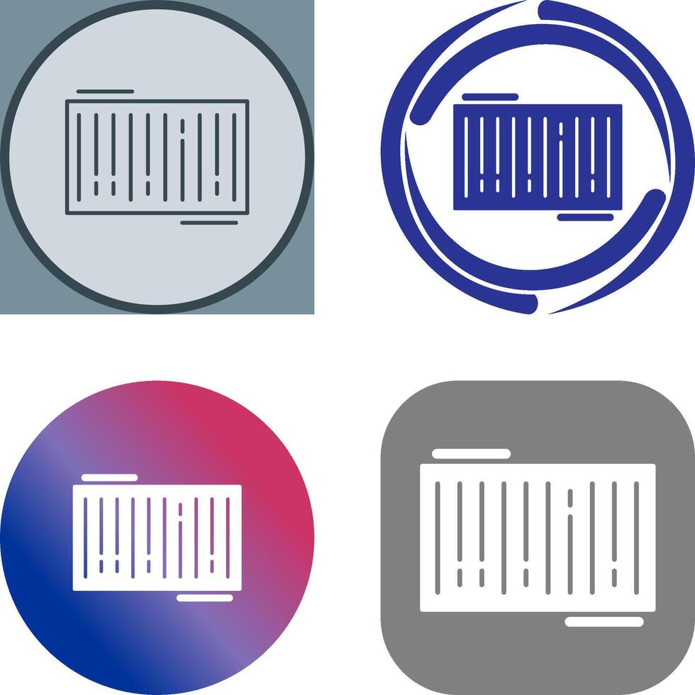 Barcode Icon Design vector