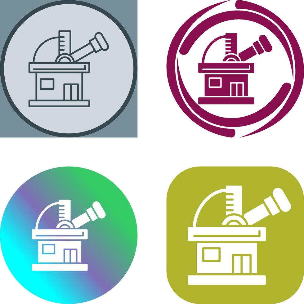 Observatory Icon Design vector