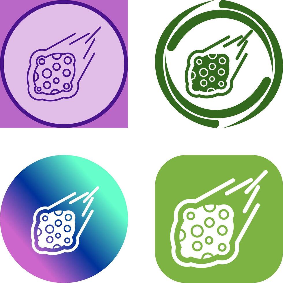 Meteorite Icon Design vector