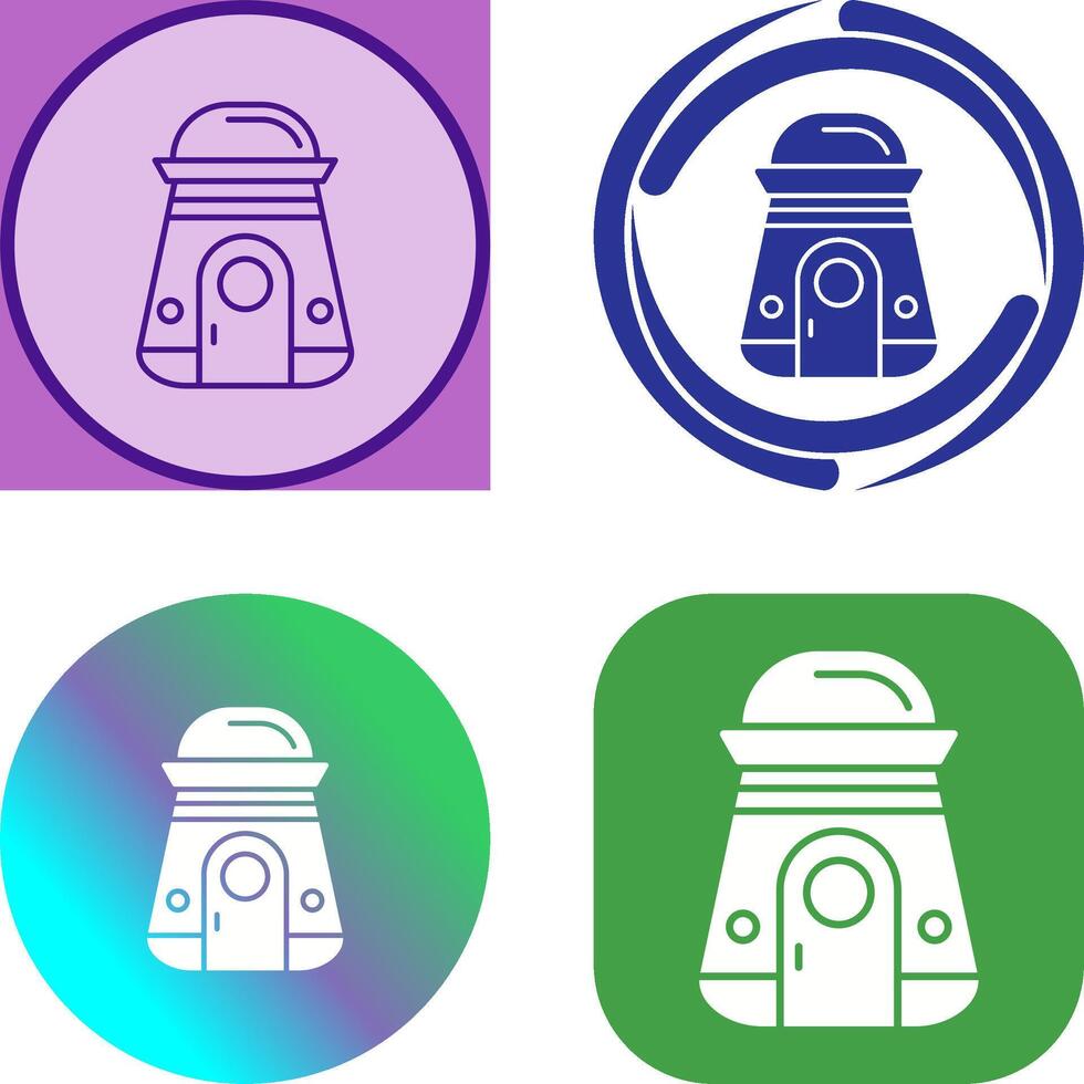 Space Capsule Icon Design vector