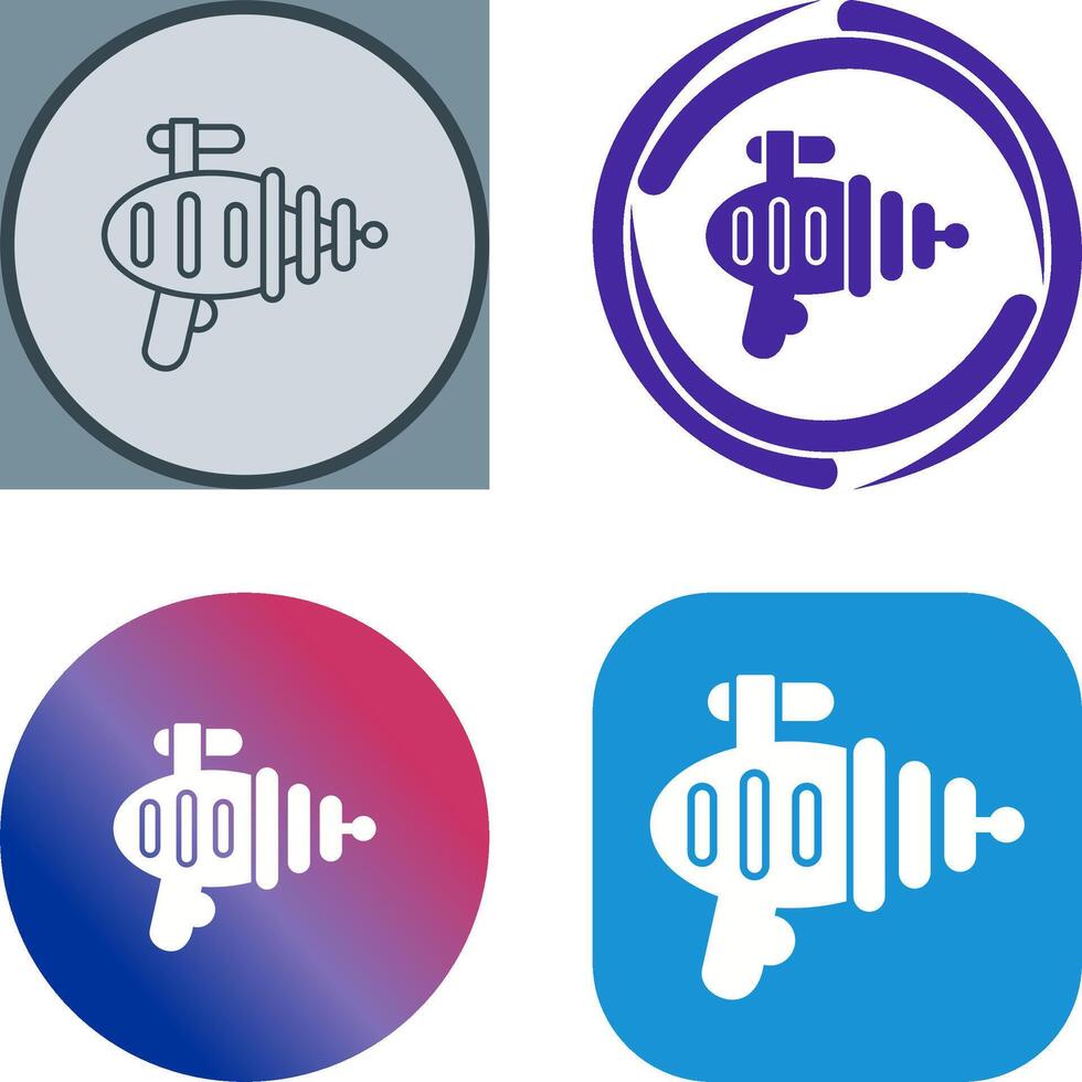 Laser Gun Icon Design vector