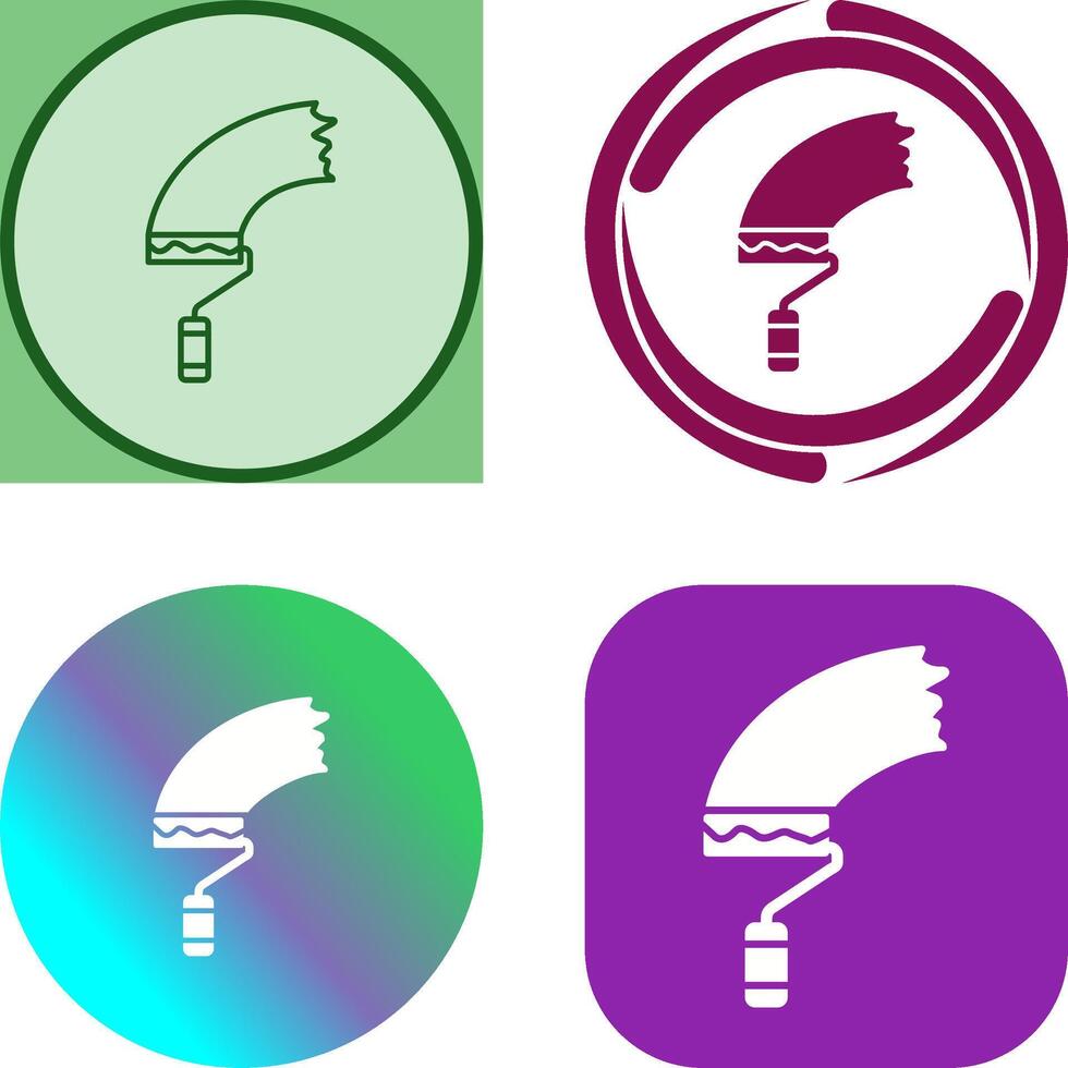 Paint Roller Icon Design vector