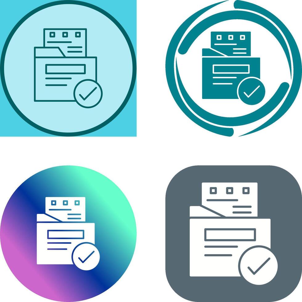 File Protection Icon Design vector