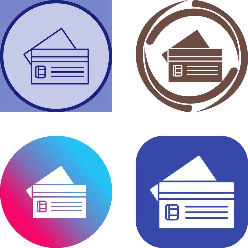 Credit Card Icon Design vector
