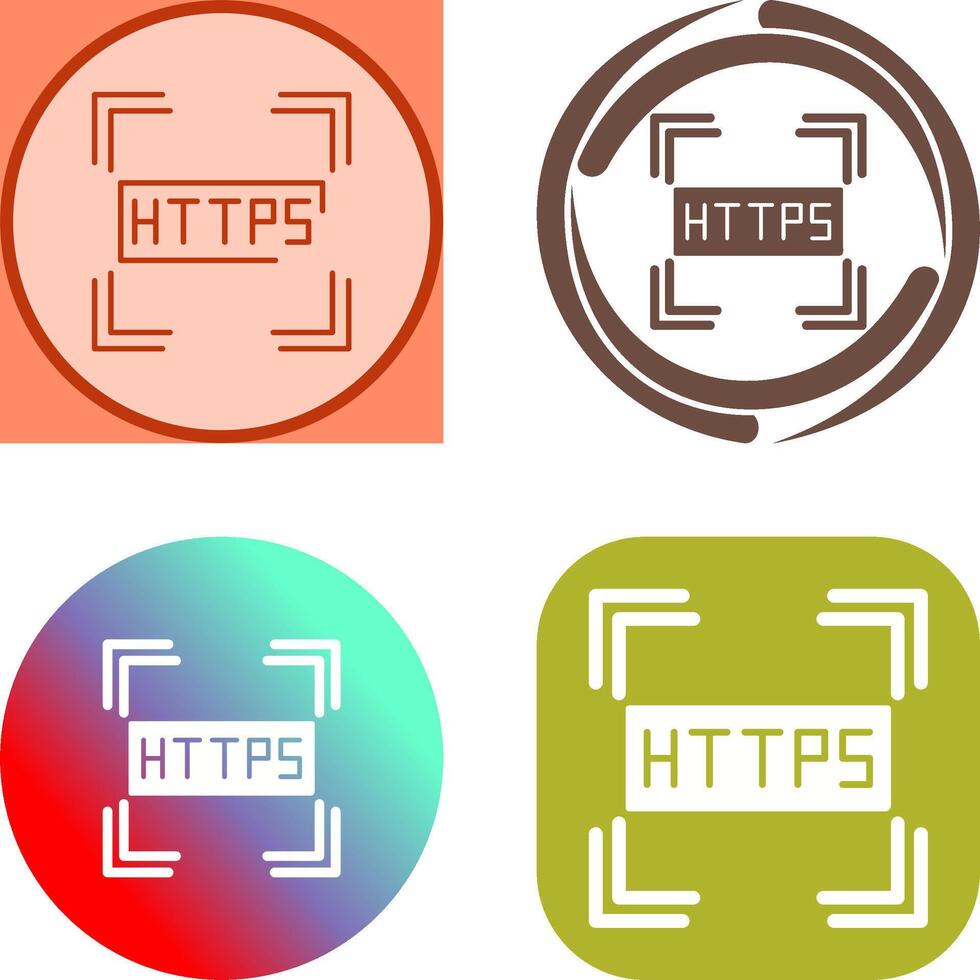 Https Icon Design vector