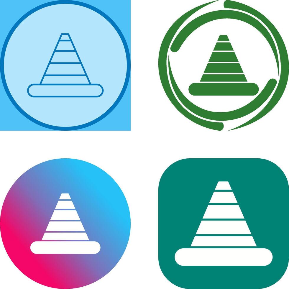 Traffic Cone Icon Design vector