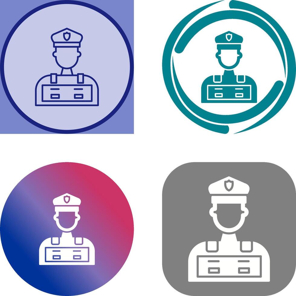 Police Man Icon Design vector