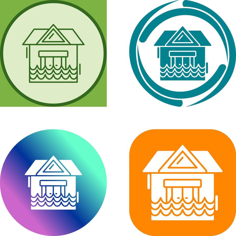 Natural Disaster Icon Design vector