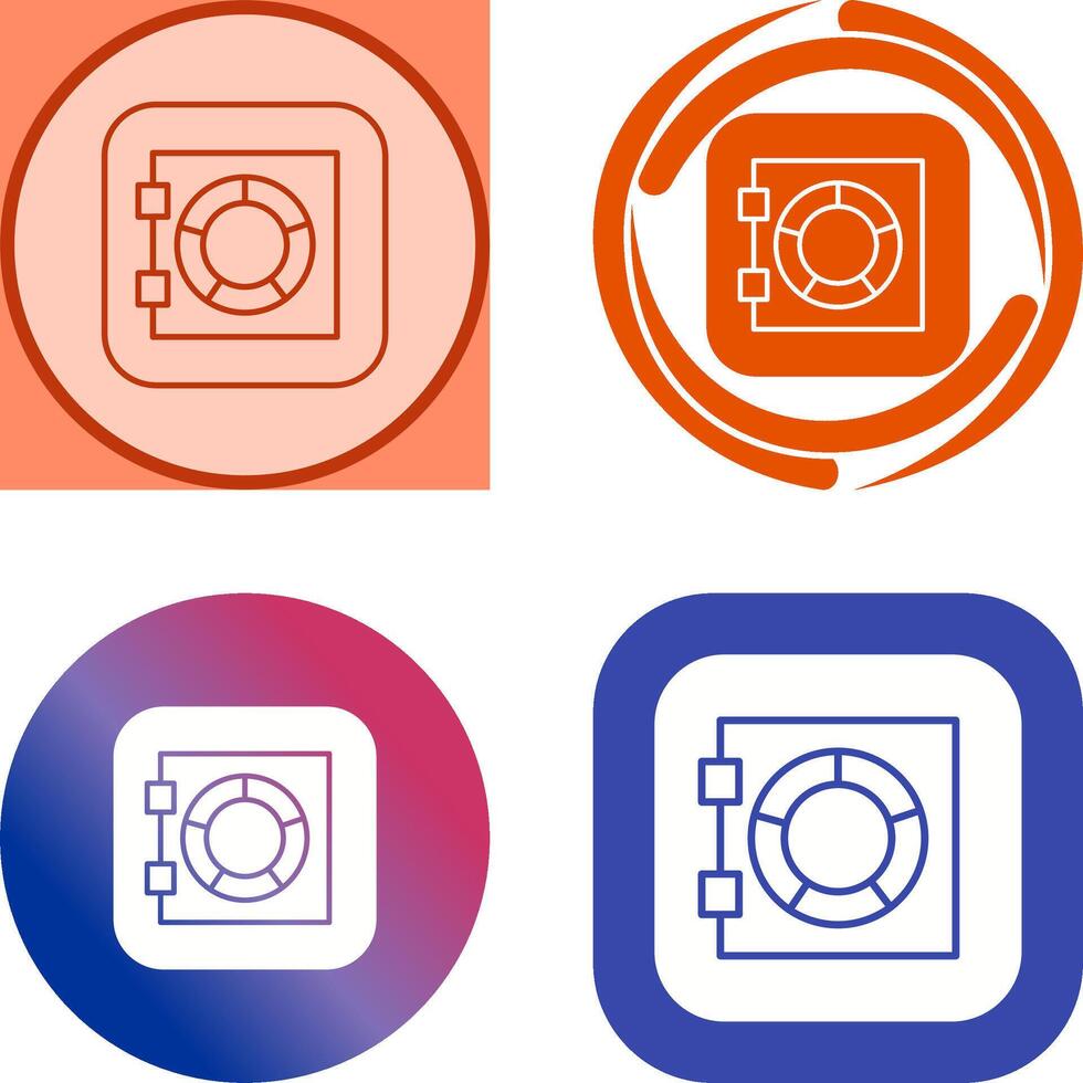 Safe Box Icon Design vector