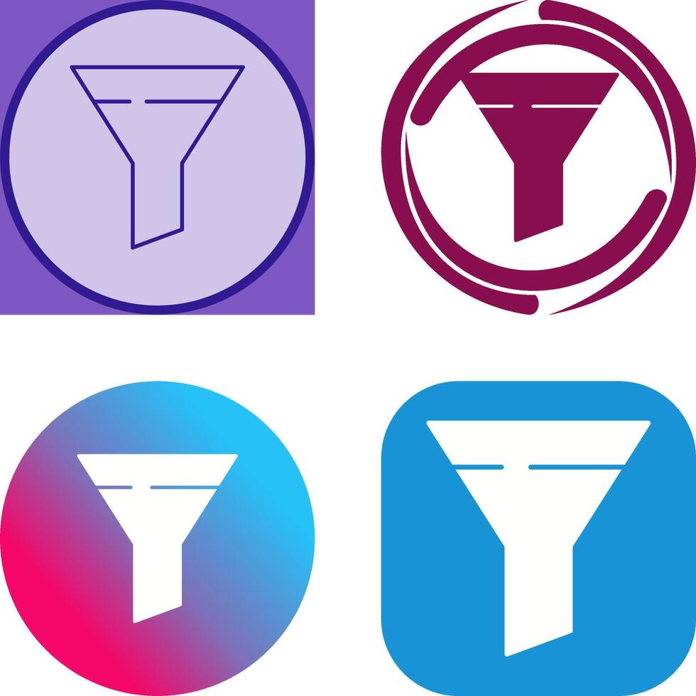 Filter Icon Design vector