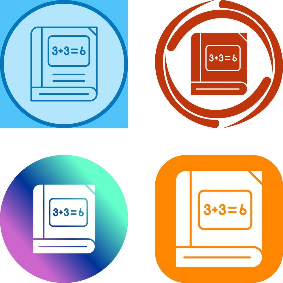 Math Icon Design vector