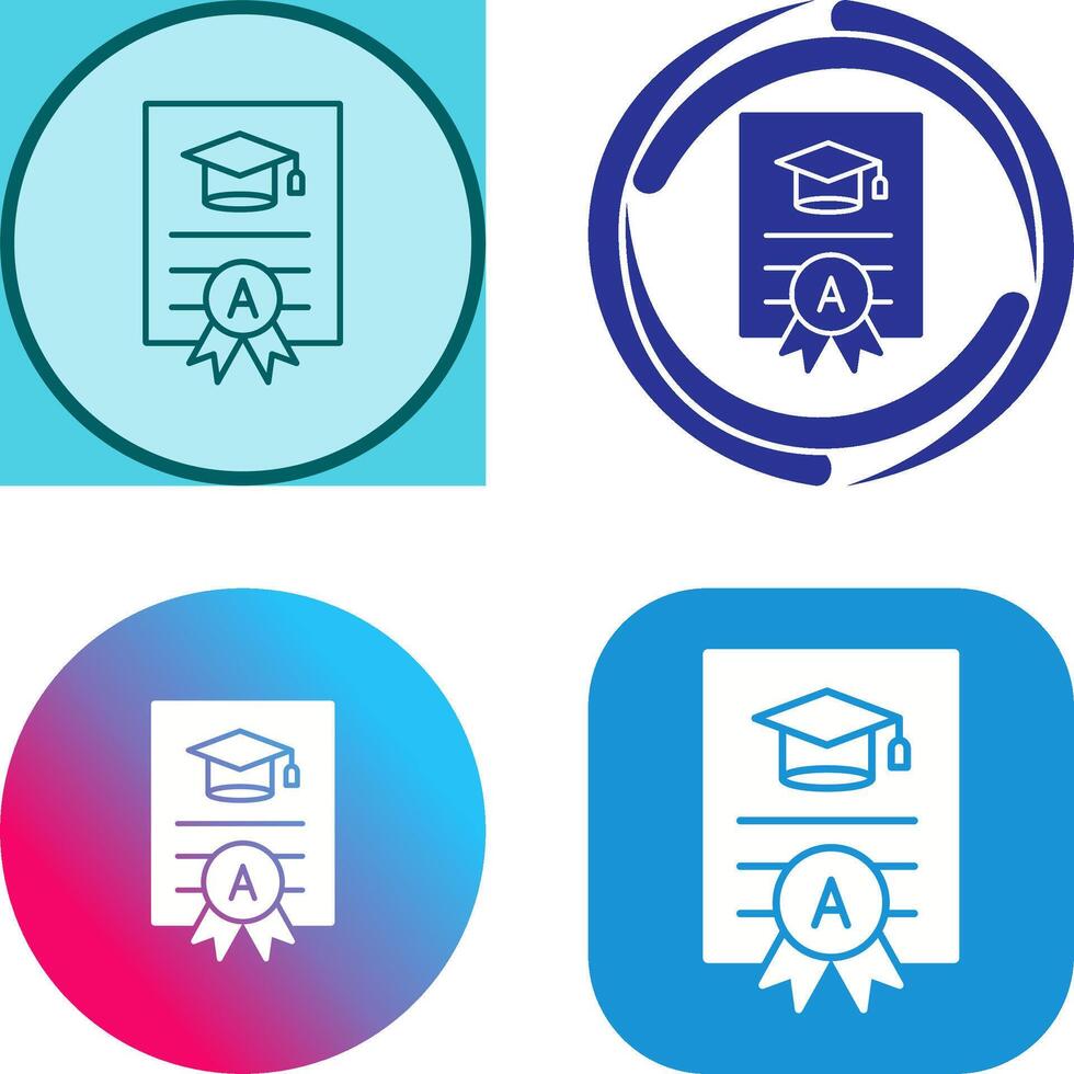 Report Card Icon Design vector