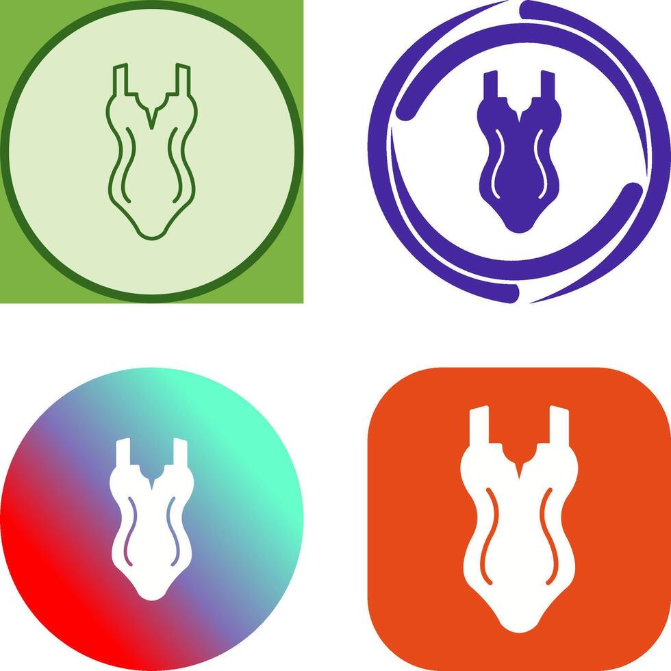 Swim Suit Icon Design vector