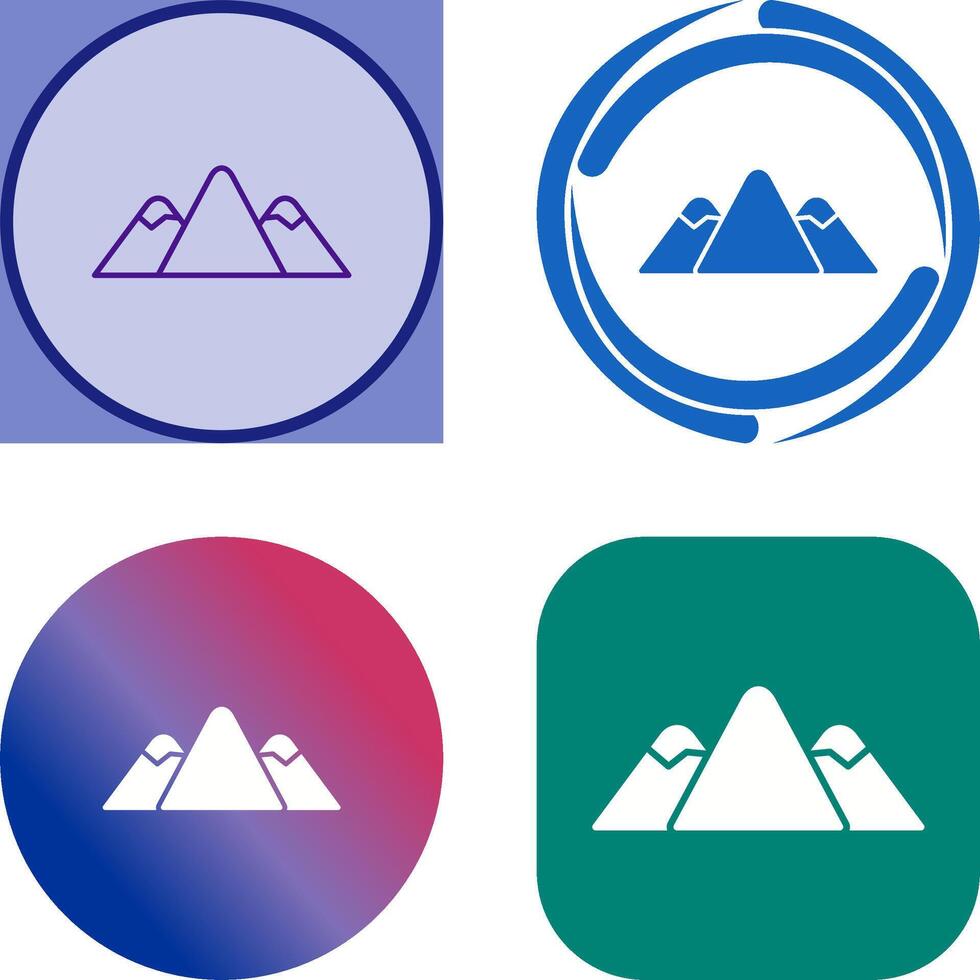 Mountain Icon Design vector