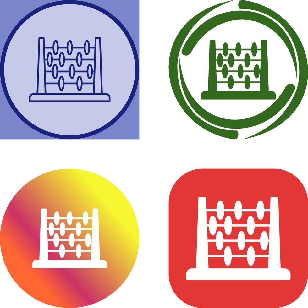 Abacus Icon Design vector