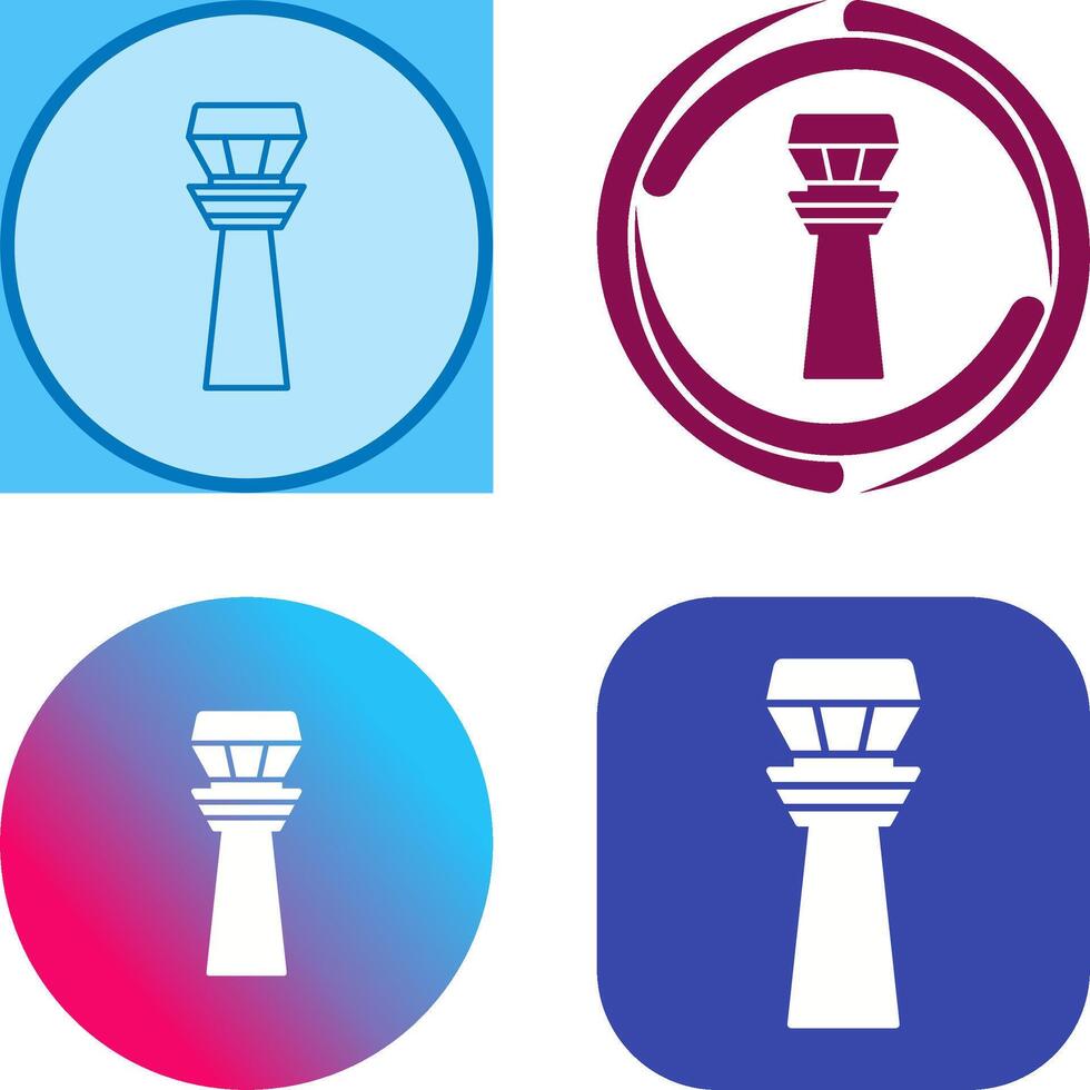Control Tower Icon Design vector