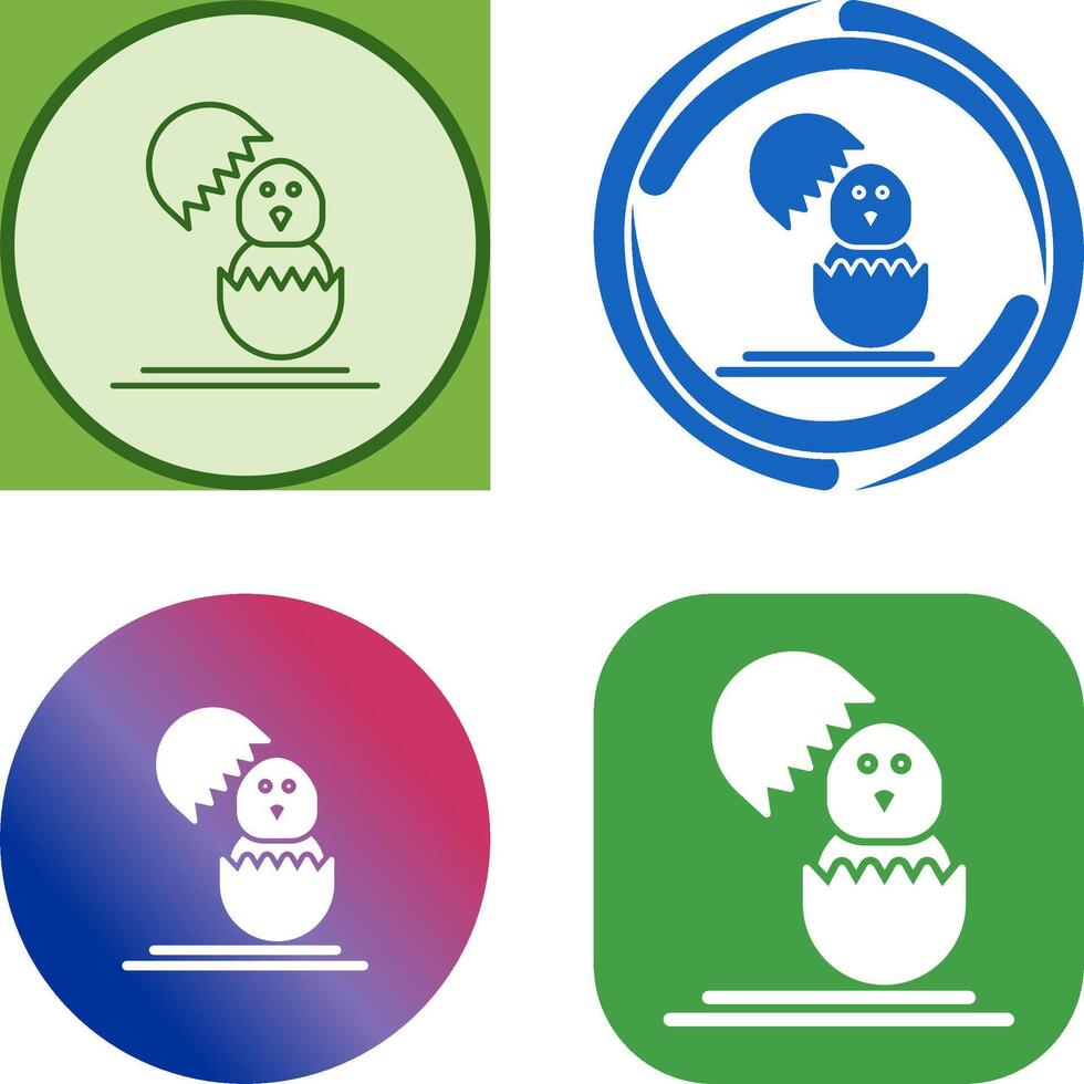 Chick Icon Design vector