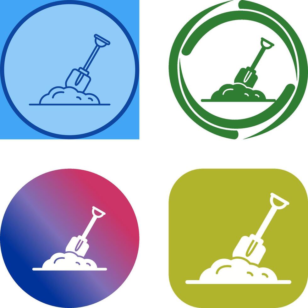 Digging Icon Design vector