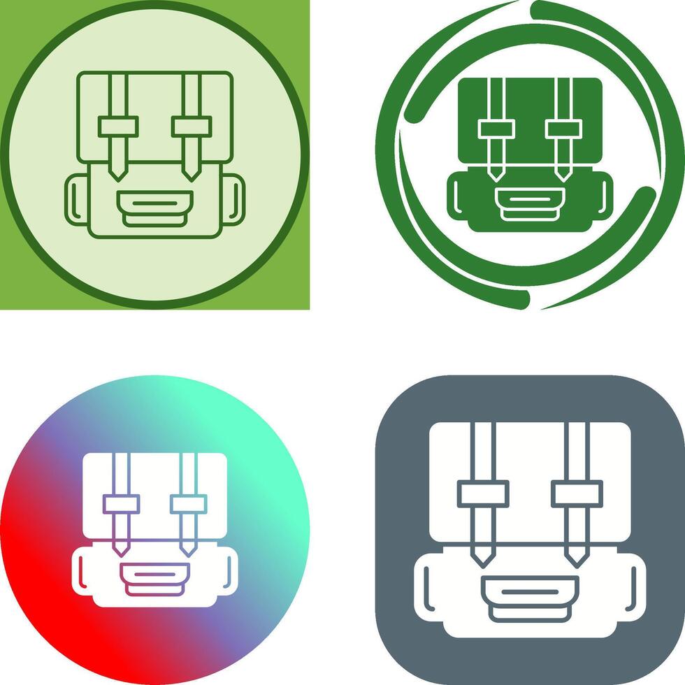 Backpack Icon Design vector