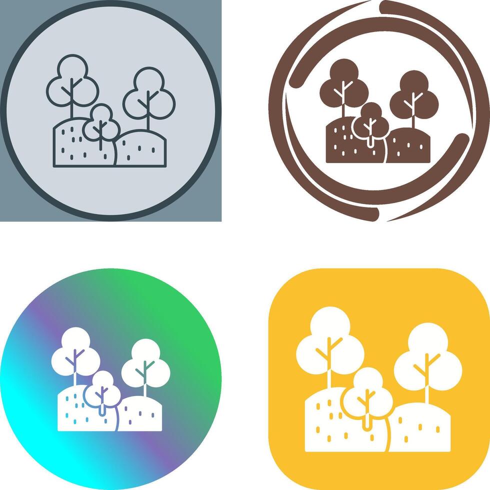 Forest Icon Design vector