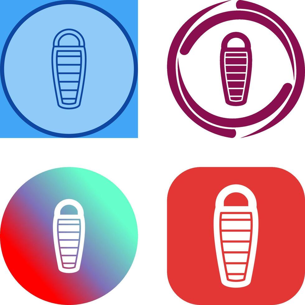 Sleeping Bag Icon Design vector