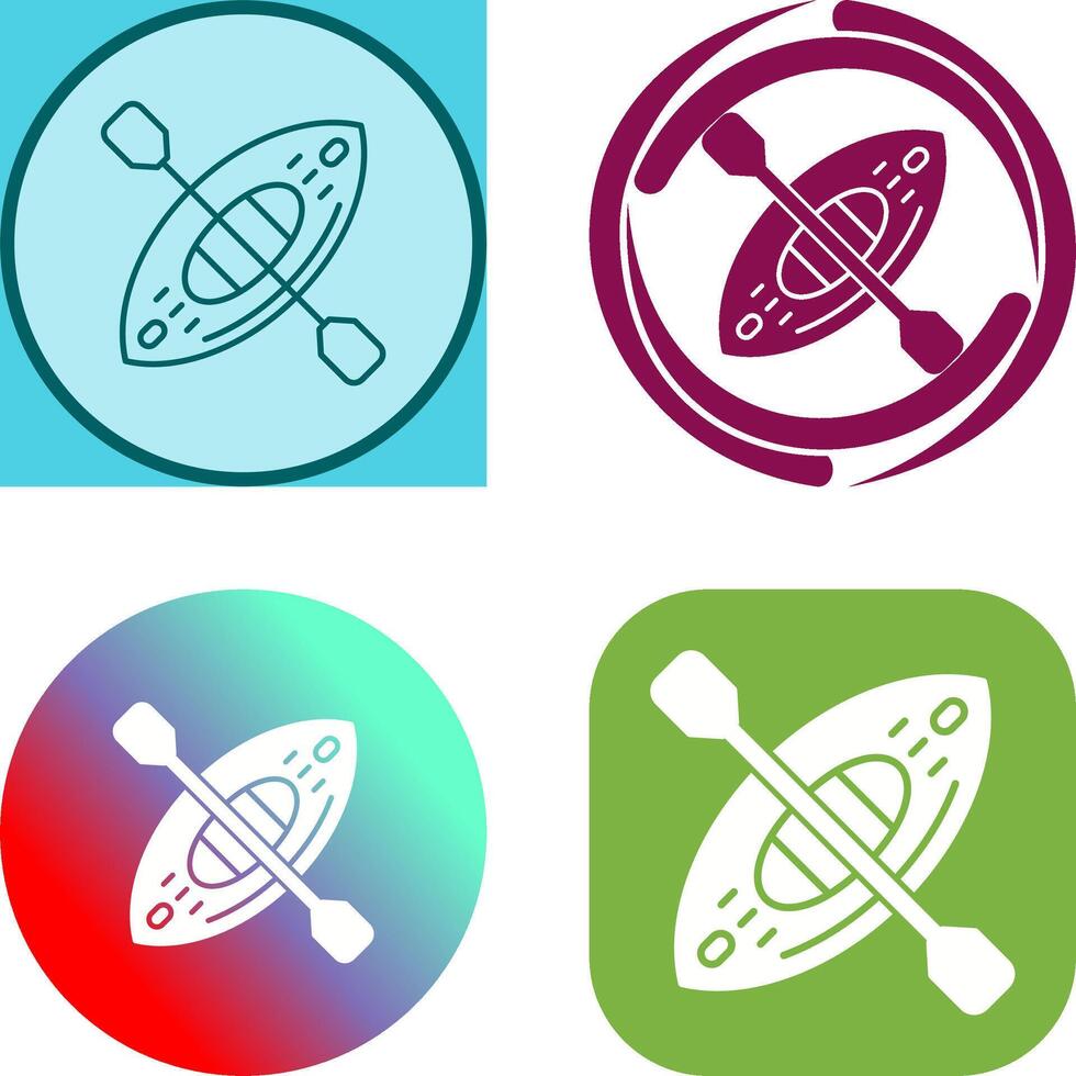 Kayak Icon Design vector