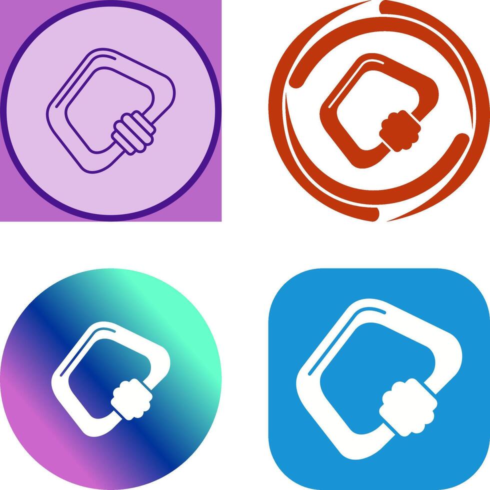 Carabiner Icon Design vector
