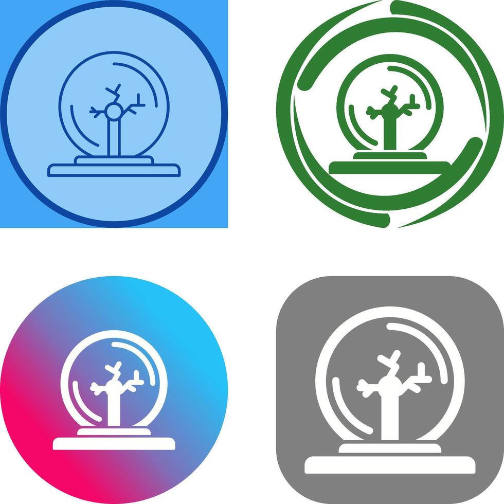 Plasma Ball Icon Design vector