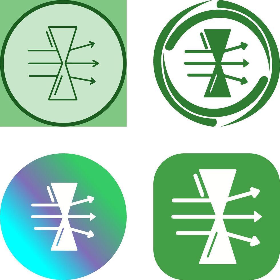 Dispersion Icon Design vector