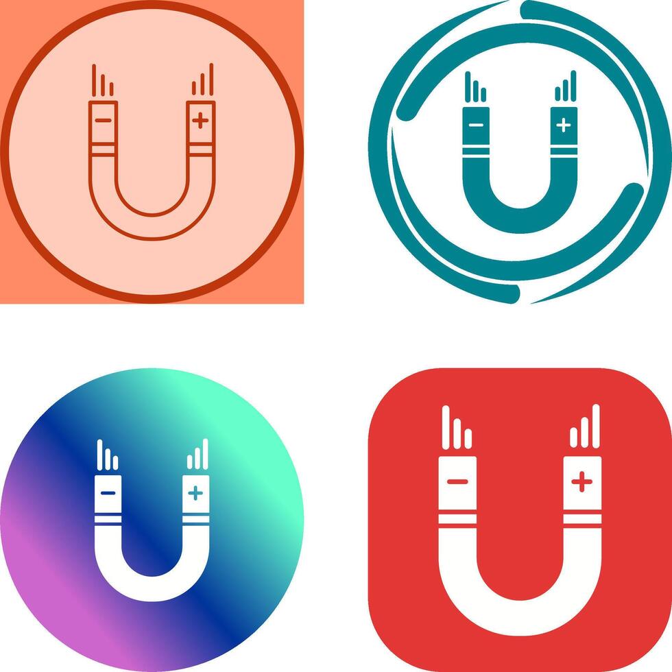 Magnet Icon Design vector