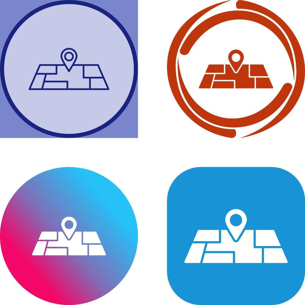 Map Icon Design vector