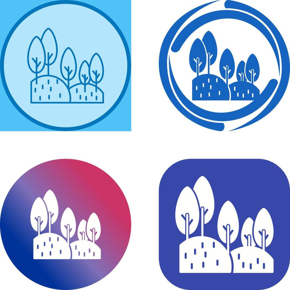 Forest Icon Design vector