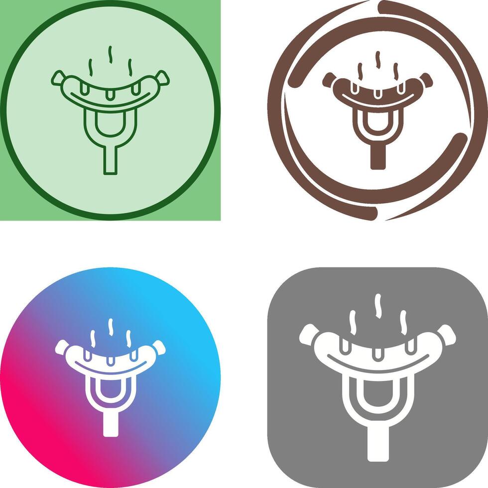 Sausage Icon Design vector