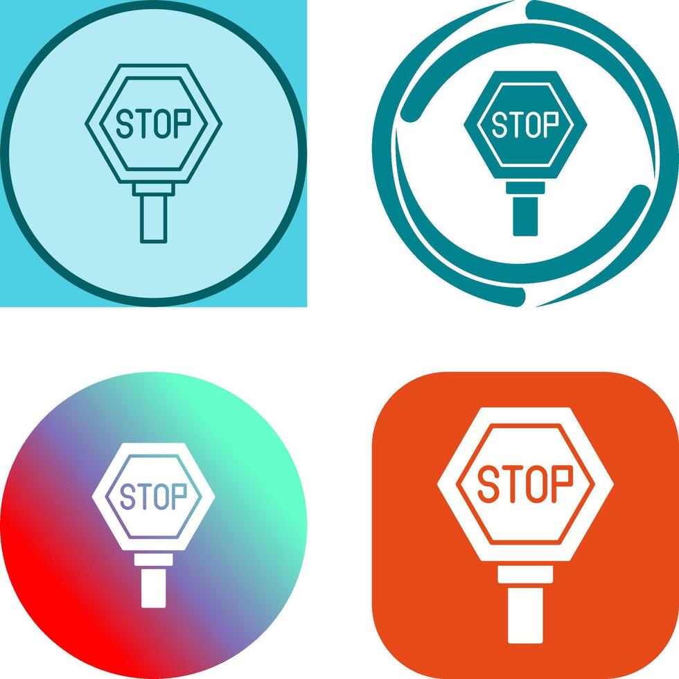 Stop Sign Icon Design vector
