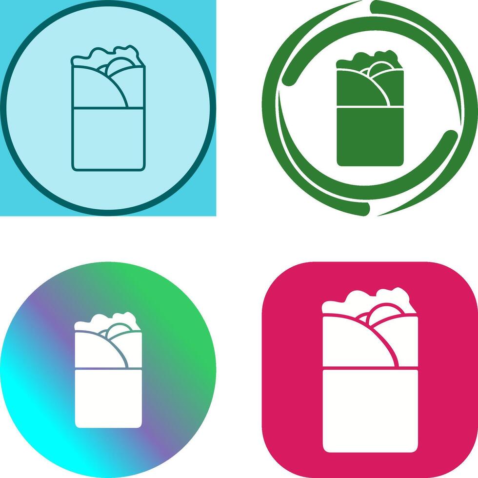 Kebab Icon Design vector