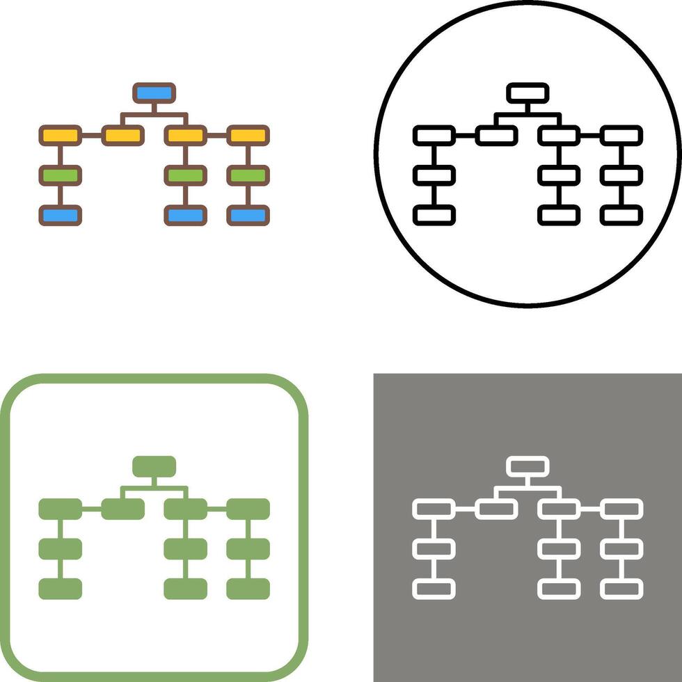 Unique Seo Structure Icon Design vector