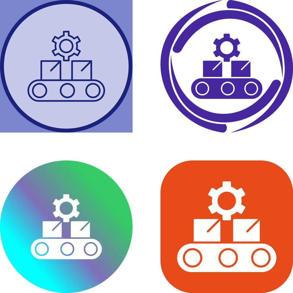 Conveyor Belt Icon Design vector