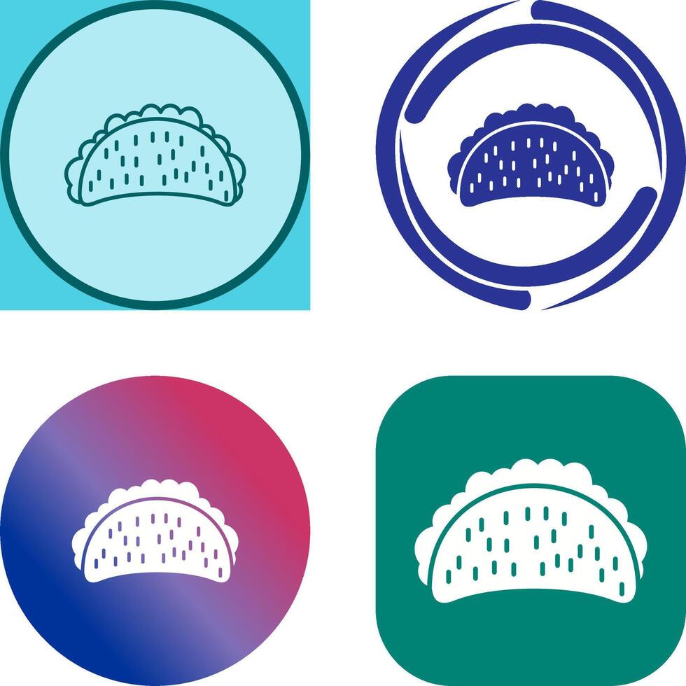 Tacos Icon Design vector