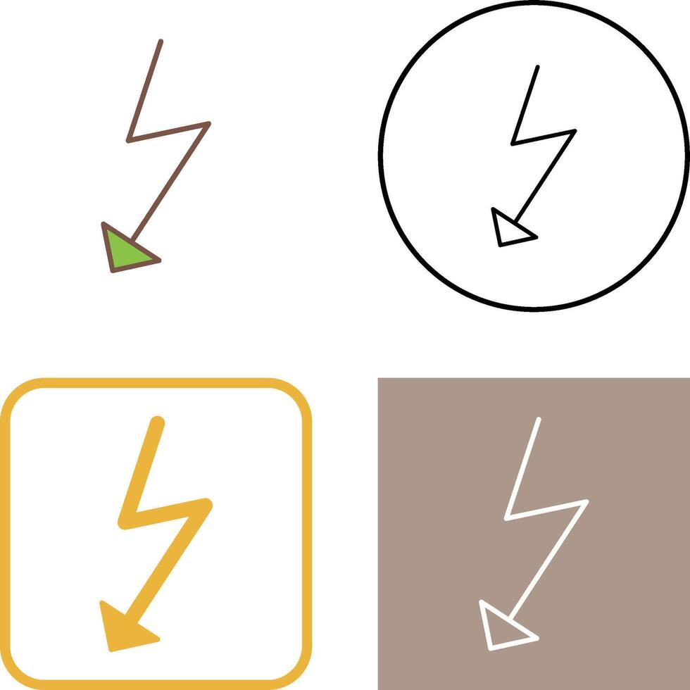 Unique Flash Icon Design vector