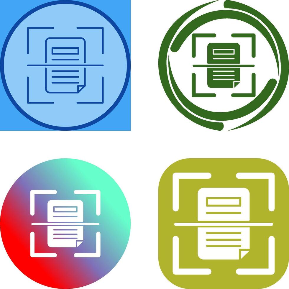 Scan Icon Design vector