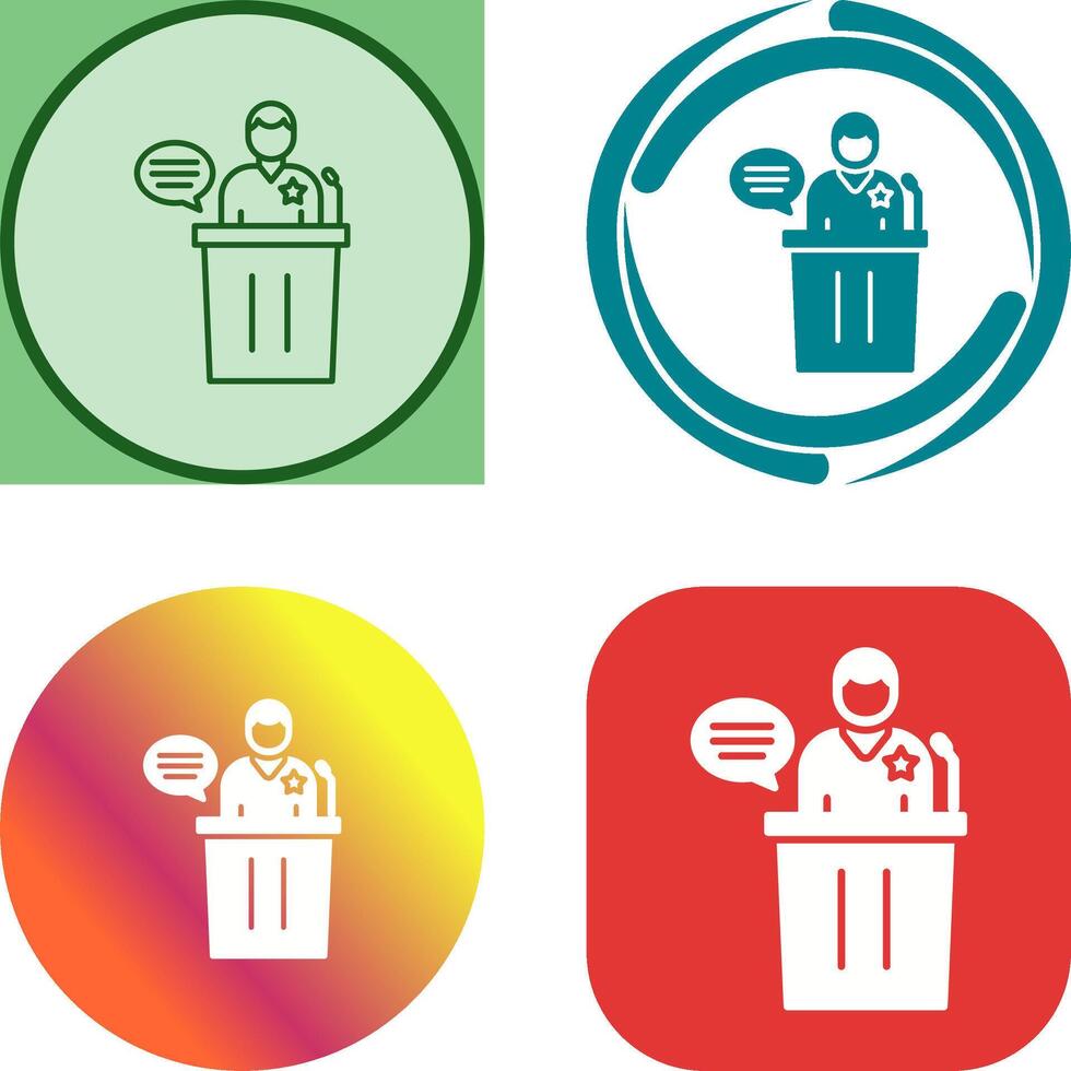 Debate Icon Design vector