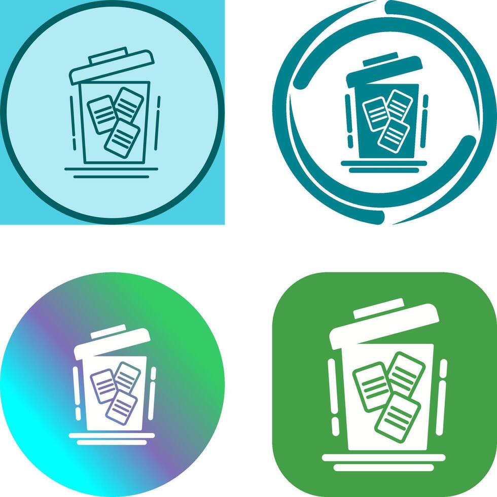 Delete Icon Design vector