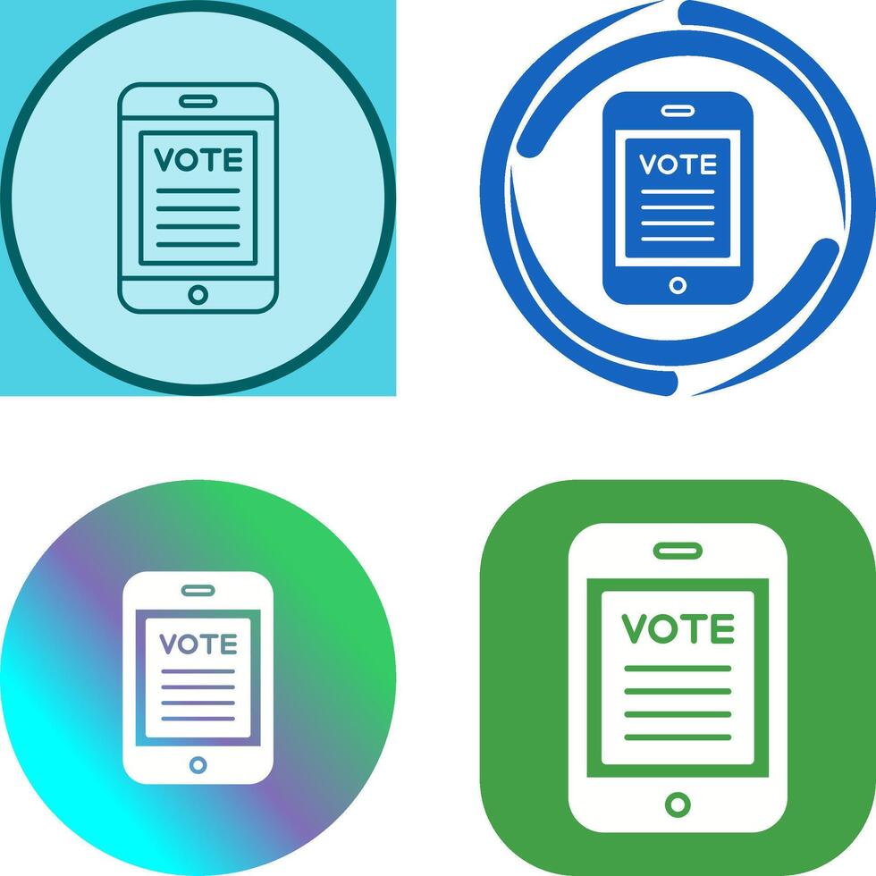 Vote Icon Design vector