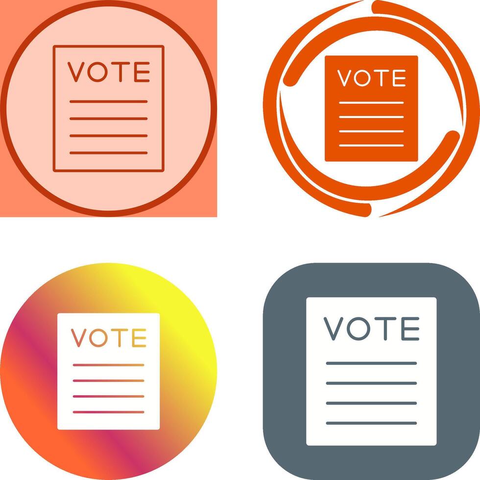 Vote Icon Design vector