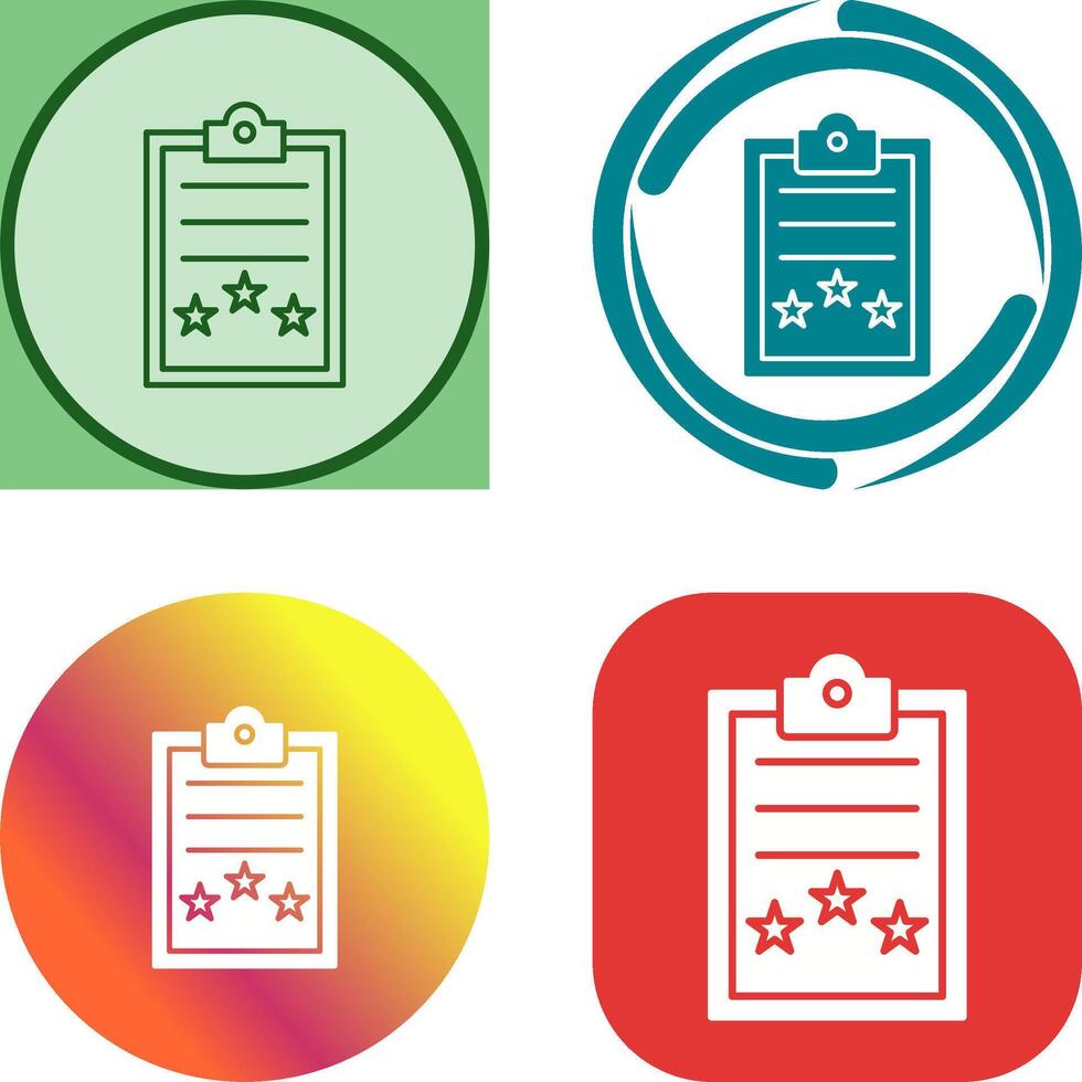 Result Icon Design vector