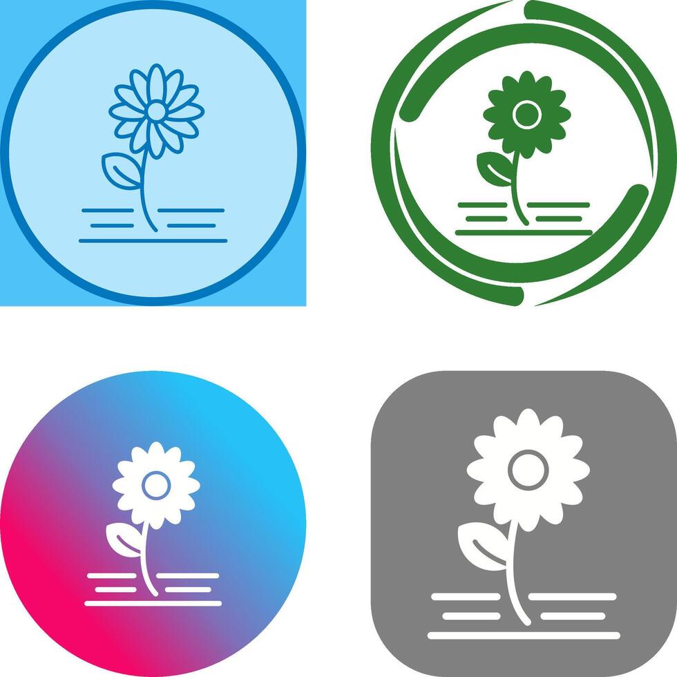 Flowers Icon Design vector